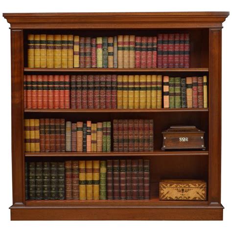 Antique Victorian Mahogany Open Bookcase At 1stdibs