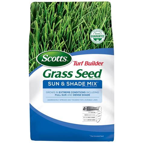 Scotts 20 Lb Turf Builder Grass Seed Sun And Shade Mix 18249 The