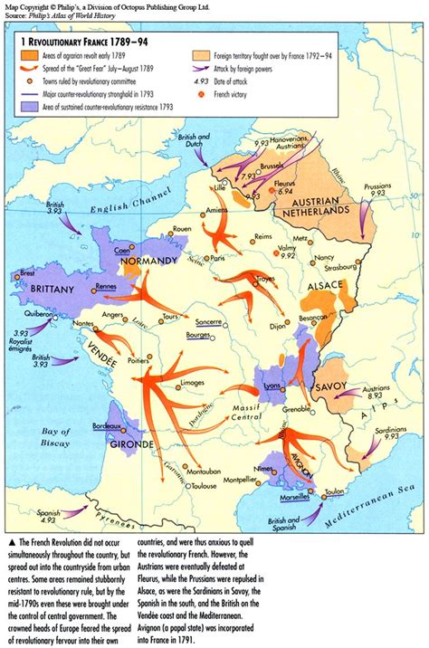 1789 1794 Revolutionary France European History France Map French