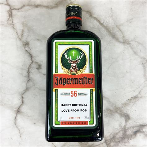 Personalised Jagermeister Bottle Add A Personal Touch Couk