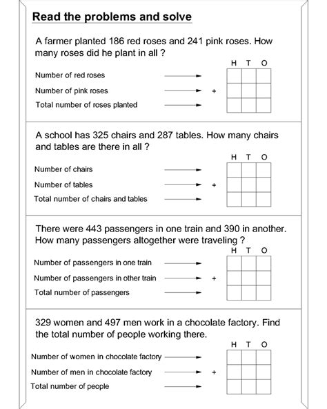 Some of the worksheets for this concept are 7th grade math word problems and answers, fractions word problem work for grade 1, addition sums 50 or less, grade 1 math word problems with addition. 12 Best Images of Partial Products Worksheets - Math Word ...