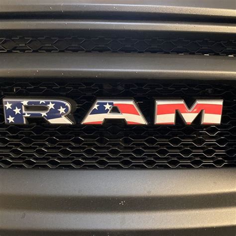 2019 2022 Ram 1500 Grille Tailgate American Flag Usa Etsy Canada