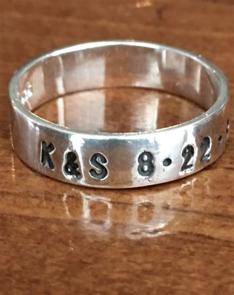 You have to make the time to do things that excite you. Personalized Anniversary Wedding Ring | kandsimpressions