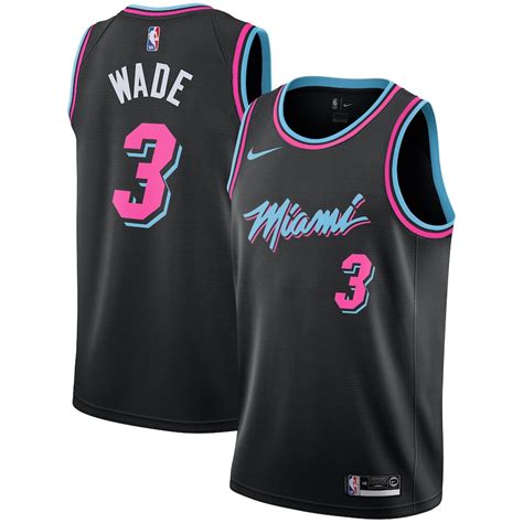 Nike Dwyane Wade Miami Heat Black City Edition Swingman Jersey