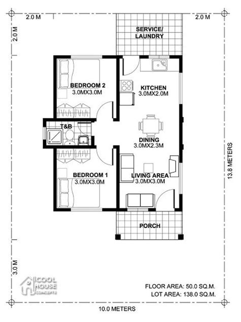 5 Home Plan Ideas 8x13m 9x8m 10x13m 11x12m House Plan Map Two