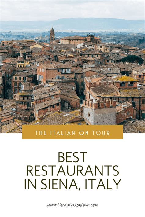 Slow Food Restaurants In Siena Italy The Italian On Tour