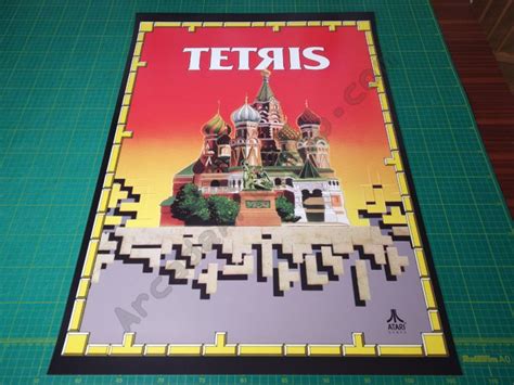 Tetris Atari Large Arcade Poster 50x70cm Arcade Art Shop