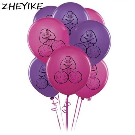 Zheyike 10pcslot Balloons Sexy Pattern Latex Sex Party Balloon Wedding Bachelorette Birthday