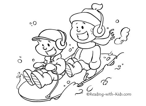 17+ Best Winter Coloring Pages Printable