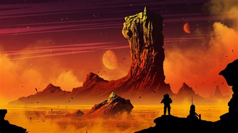 Sci Fi Landscape Hd Wallpaper By Michal Kváč