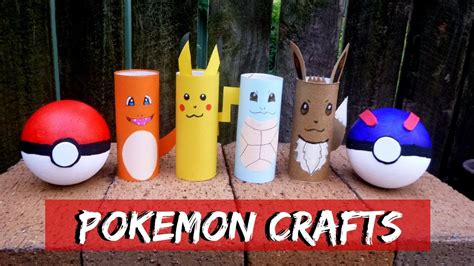Pokemon Crafts How To Make Pikachu And Friends Youtube