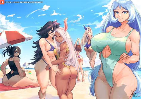 Rule 34 6girls 6girls Ass Beach Big Ass Big Breasts Bikini Black