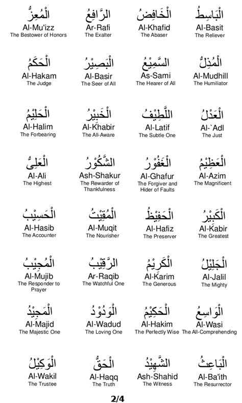 99 Names Of Allah Eiv