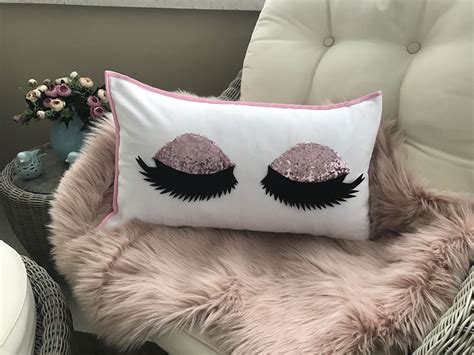 Pink Sequin Pillow Case Personalize Pillow Case Decorative Pillows
