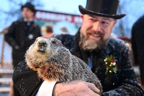 Groundhog predicts more winter as snowstorm blankets the East Coast - The Washington Post