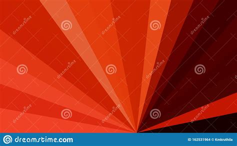 Abstract Dark Red Radial Burst Background Stock Vector Illustration