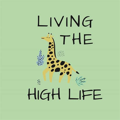 Living The High Life Poster Nature Painting By Danielle Pete Fine Art