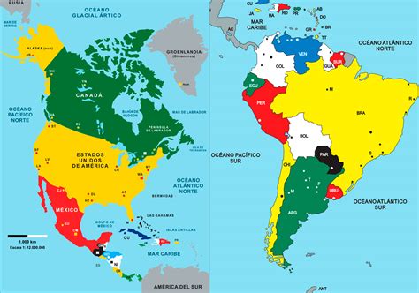 Mapa Político de América Países y Capitales 2022