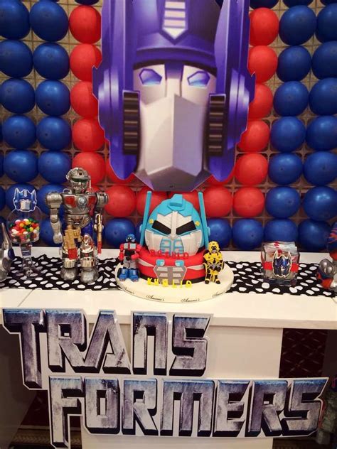 Transformers Birthday Party Ideas Photo 36 Of 45 Catch My Party Transformer Birthday