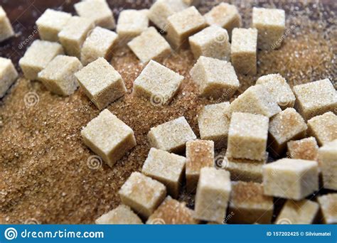Different Types Of Brown Sugar On A Wooden Table Stock Image Image Of