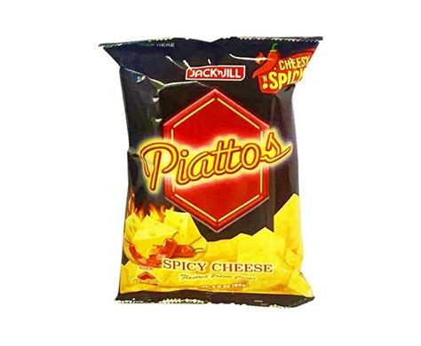 Jack N Jill Piattos Spicy Cheese Flavored Potato Crisps 85g