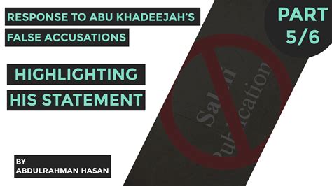 A false protective order generally has characteristics that a legal professional can identify which indicate that the document is based on fabricated allegations. Part 5 | Highlighting his Statements (continued) | Response To Abu Khadeejah's False Accusations ...