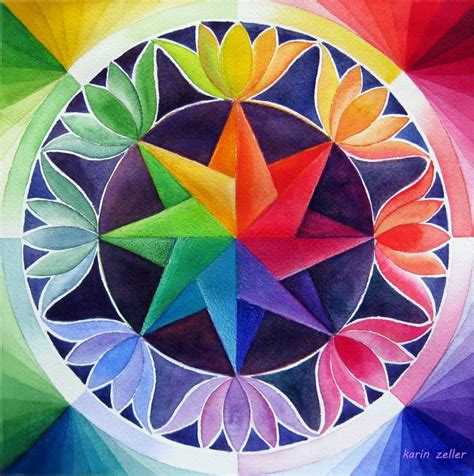 Colour Wheel Ii By Karincharlotte On Deviantart Free Hand Rangoli