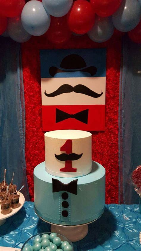 Enzo S Mustache Birthday Party Birthday Party Ideas Photo Of