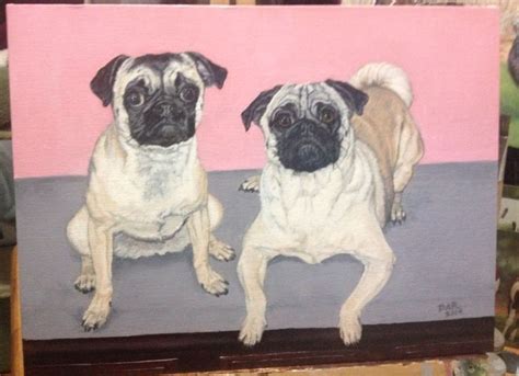 Maggie And Paige Pugs Animals Dogs