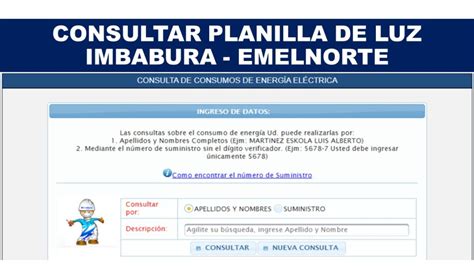 Consultar Planilla De Luz EmelNorte Informe Ecuador