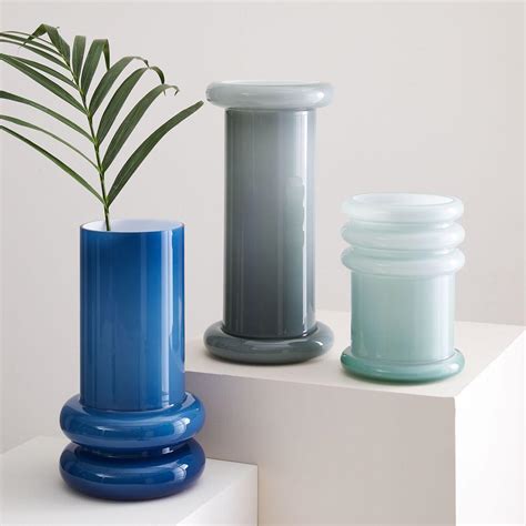 Cased Glass Column Vases West Elm Uk