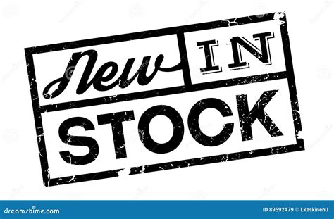 New In Stock Rubber Stamp Stock Vector Illustration Of Conventional