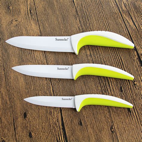 High Quality Sunnecko Ceramic Kitchen Knife Set 6 Chef 5 Slicing 4
