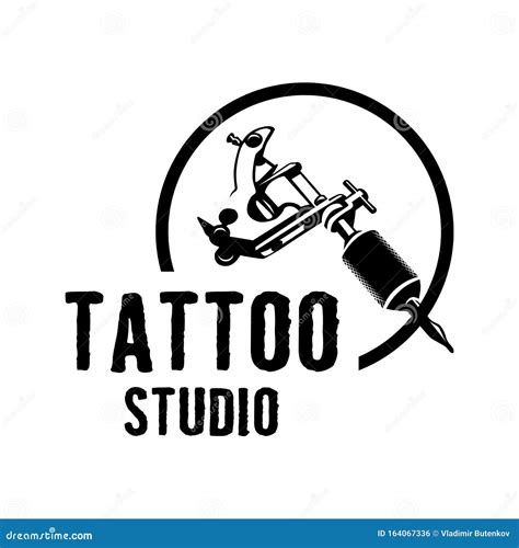 Vector Logo For Tattoo Salon And Studio Stock Illustration