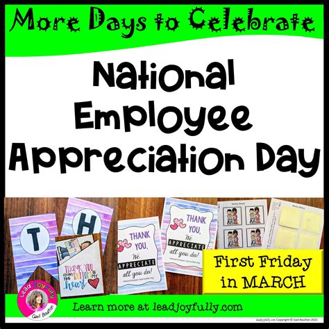 National Employee Appreciation Day First Friday In March Lead Joyfully