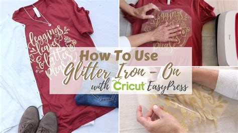 How To Use Glitter Iron On With Cricut Easypress Youtube