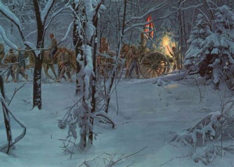 Confederate Soldiers Merry Christmas Snow And Ice Military Civil War