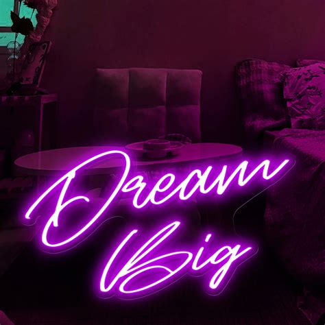 Dream Big Neon Sign Motivational Led Light Neongrand