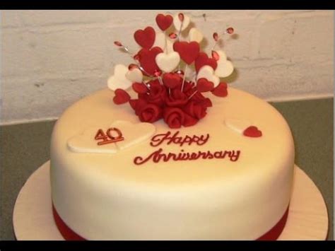 This application demonstrates to you the exhibitions of charming and delightful birthday cake. Wedding Anniversary Cake - YouTube
