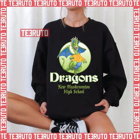 New Mushroomton High School Dragons Onward Unisex T Shirt Teeruto