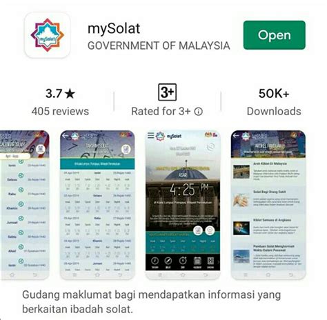 Download aplikasi waktu sholat offline secara otomatis fitur terlengkap. mySolat Aplikasi Tepat Waktu Solat Malaysia