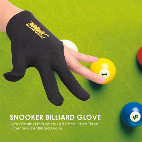 Left Hand Open Three Finger Snooker Billiard Glove Shopee Philippines
