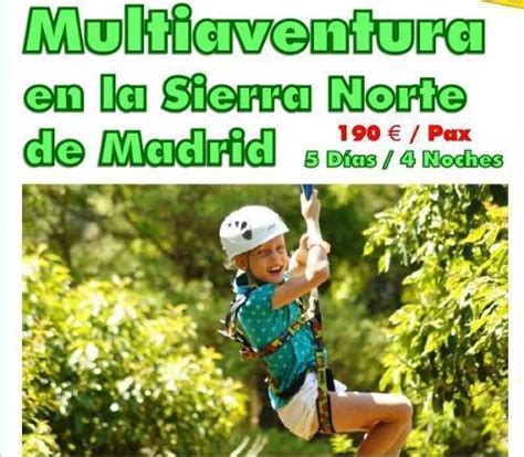 Viaje Escolar Multiaventura En La Sierra De Madrid Viajes Fin De