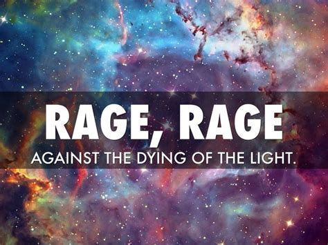 Rage Rage Against The Dying Of The Light ‎ Dylan Thomas Dying Of