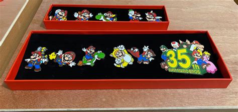 Whoa The Box For The New Mario 35th Anniversary Pin Set Is Huge