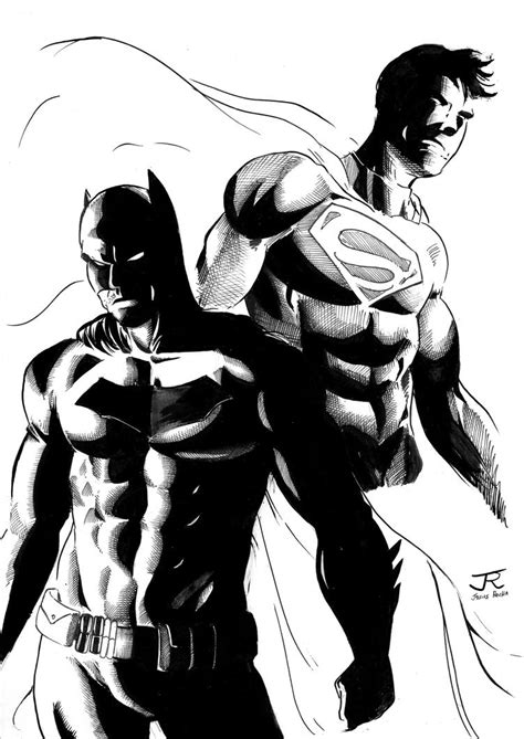 Batman Vs Superman Ink Version By Josiasrocha On Deviantart