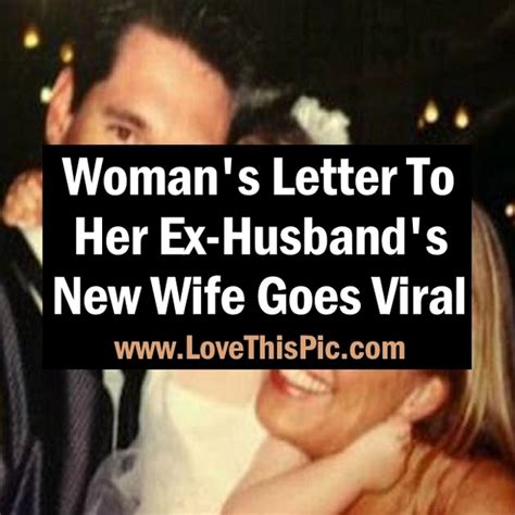 Womans Letter To Her Ex Husbands New Wife Goes Viral