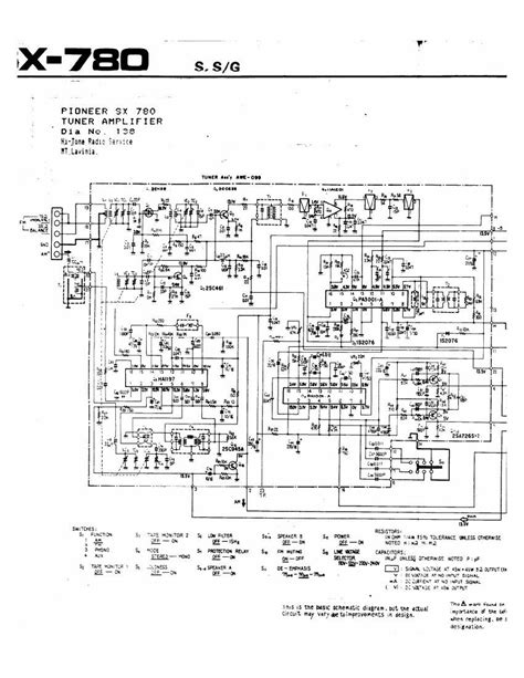 Free Audio Service Manuals Free Download Pioneer Sx 780 Schematic