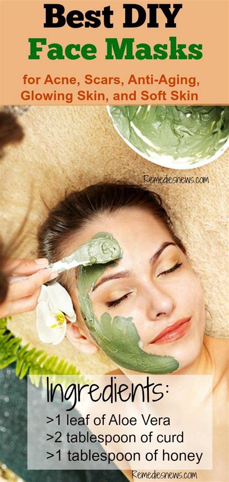 5 Best Diy Face Mask For Acne Scars Anti Aging Glowing Skin And