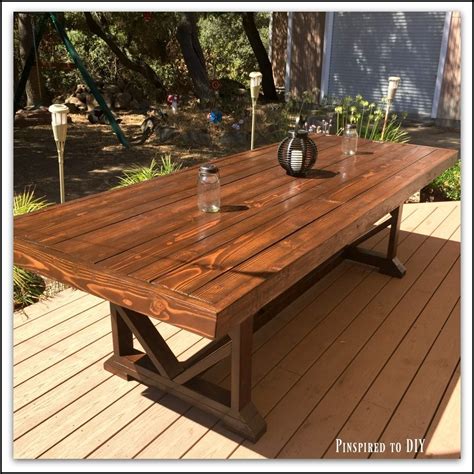 Diy Large Outdoor Dining Table Pinspired To Diy